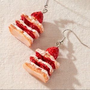 Strawberry Cheesecake Earrings